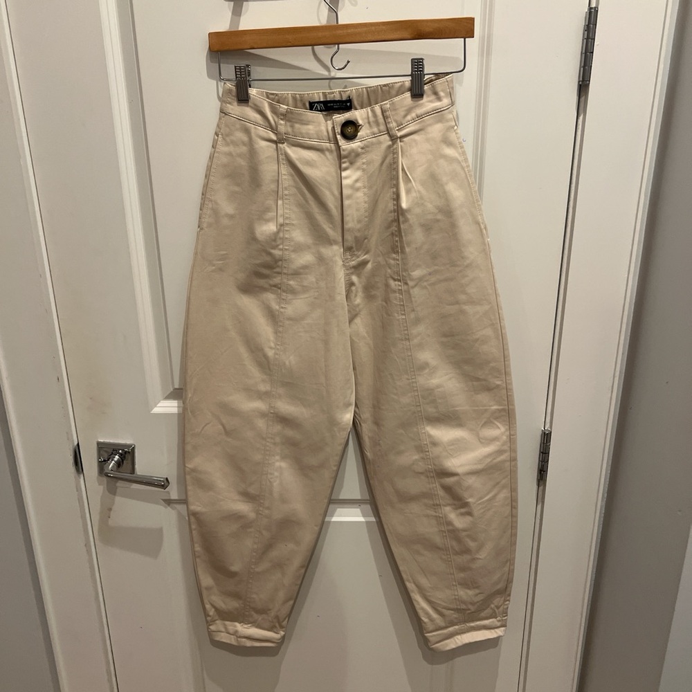 Zara Beige Ballon Pants